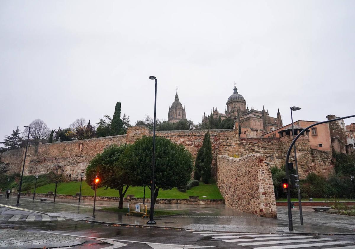 Tramo de la muralla rehabilitado en 2013.