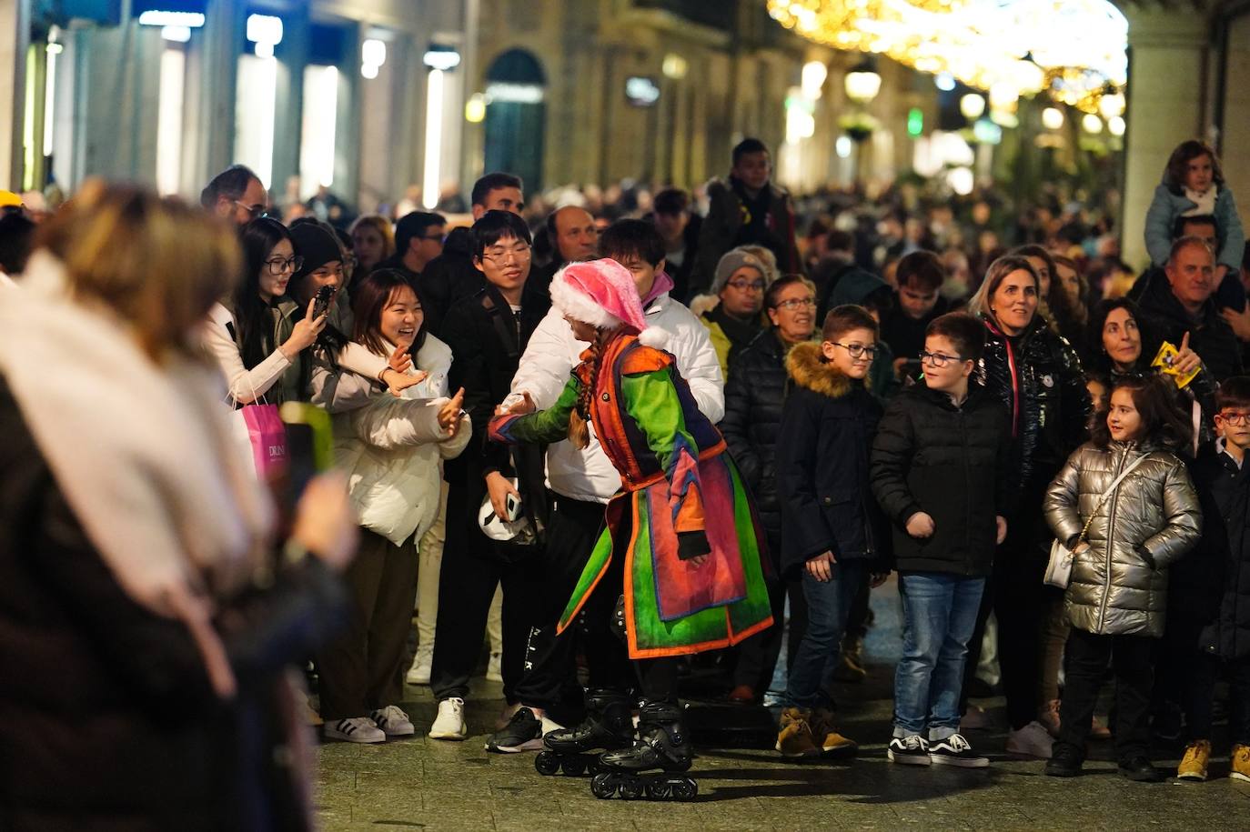 La aparición de los Carteros de Navidad en Salamanca, en imágenes