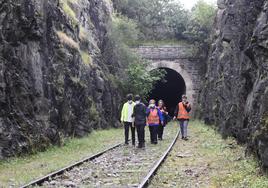 Los túneles del Camino de Hierro, entre la antigua estación de La Fregeneda y el muelle de Vega Terrón.