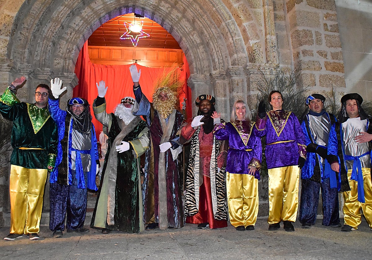 Imagen de la visita de sus Majestades de Oriente el pasado 5 de enero.