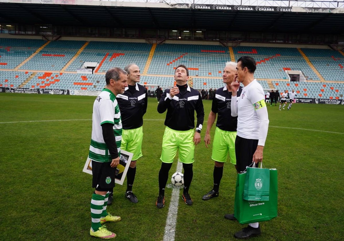 Las mejores imágenes del partido entre la extinta UDS y el Sporting de Portugal