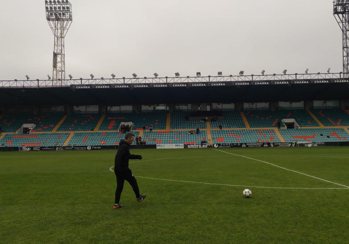 Aspecto del estadio Helmántico en la jornada de este sábado