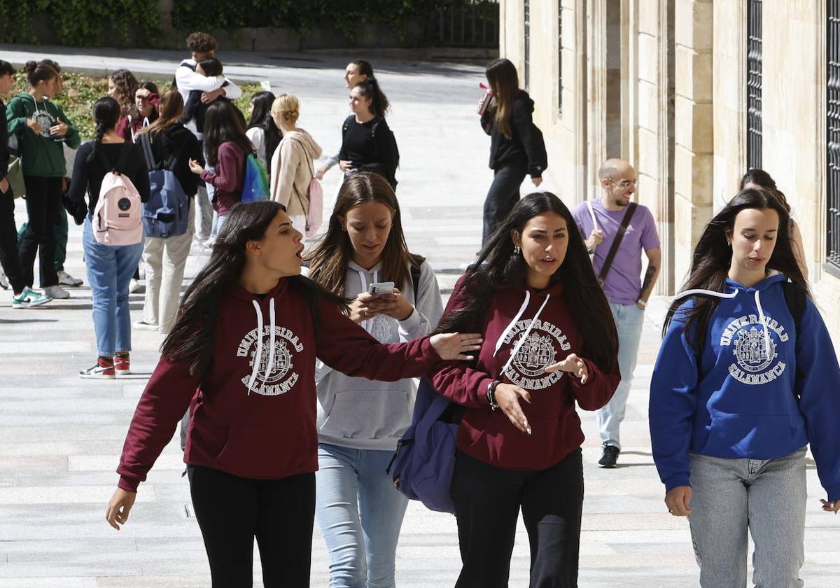 Alumnos de la Universidad de Salamanca.