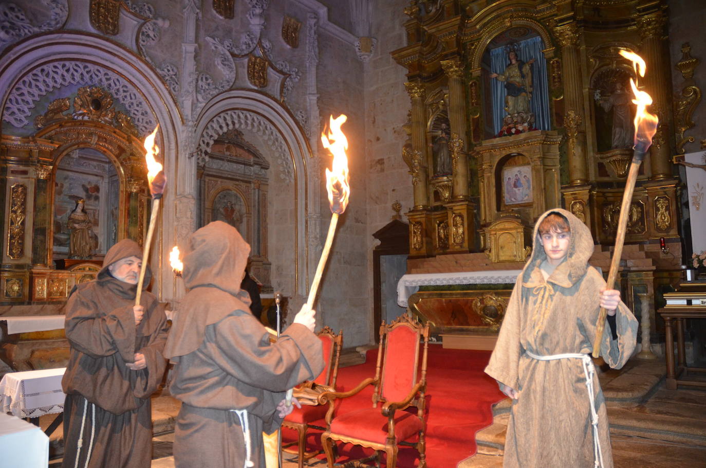 Representación por el 800 aniversario del nacimiento de Greccio