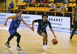 Erica Carter en su visita a Salamanca con Estudiantes.