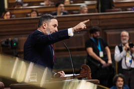 El líder de Vox, Santiago Abascal.