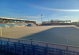 El Reina Sofía, completamente helado.