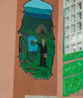 Imagen secundaria 2 - Detalles del mural creado en El Tornadizo.