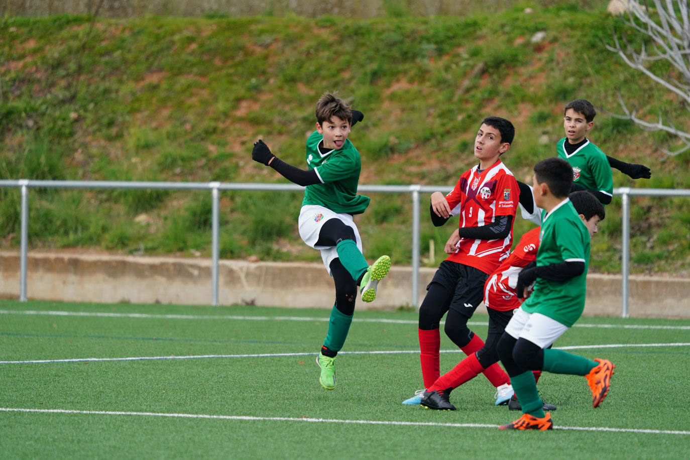 Las mejores imágenes de la jornada 11 del fútbol base en Salamanca