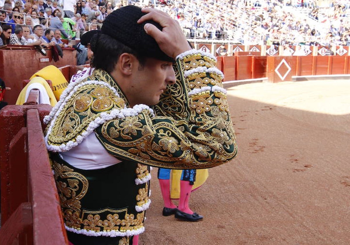 Damián Castaño, en la plaza de toros de La Glorieta.