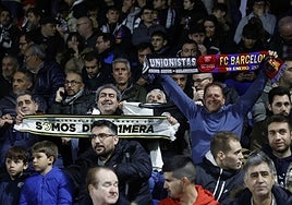 Aficionados de Unionistas en la grada