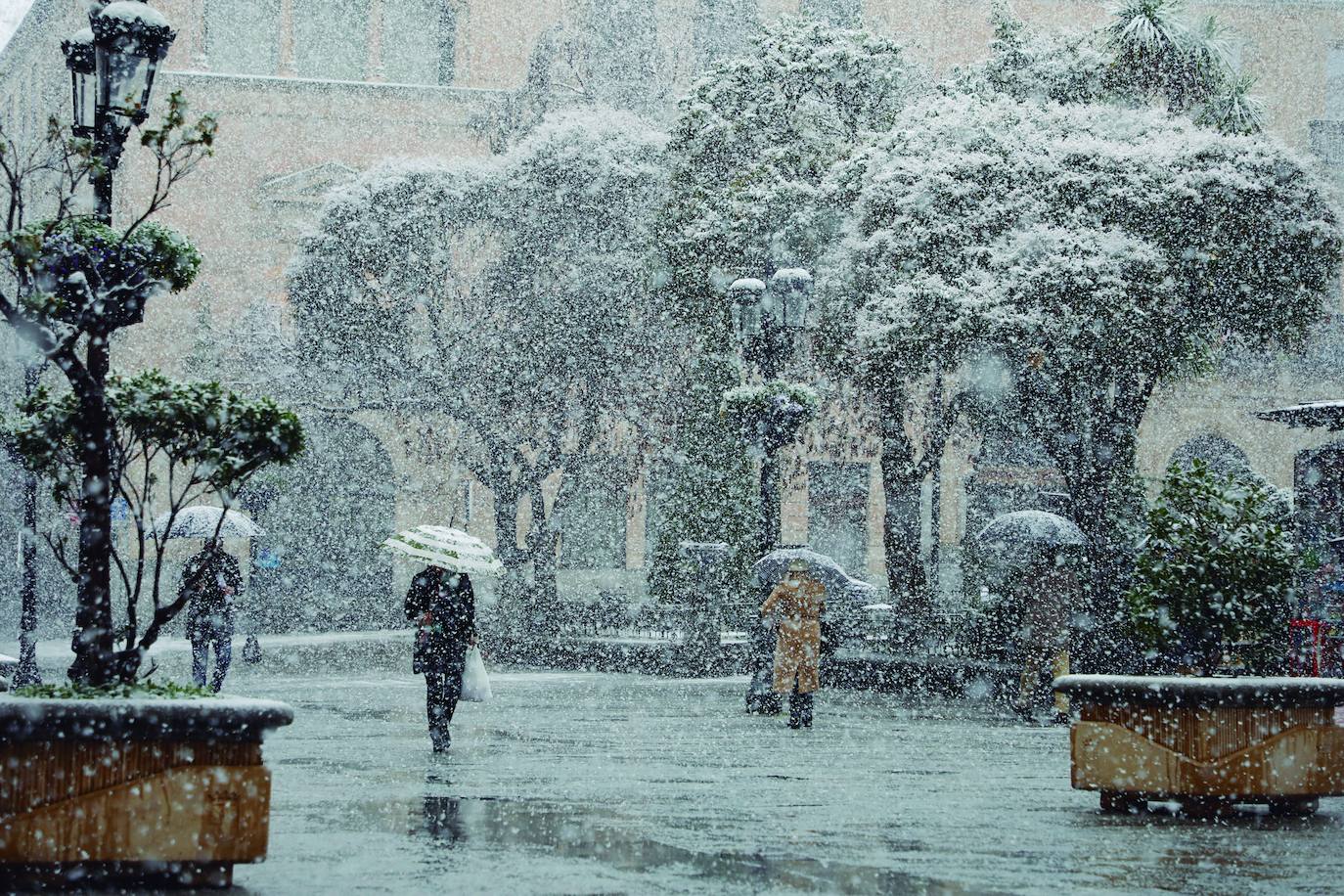 Plaza de los Bandos nevada