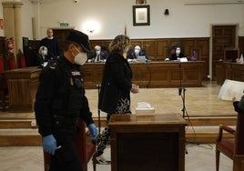 Pedro Jésús N.R., 'Belinda', durante el juicio en la Audiencia Provincial.