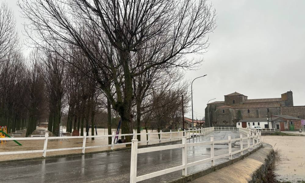 Abundante agua y nieve en Peñaranda y comarca