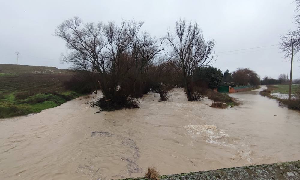 Abundante agua y nieve en Peñaranda y comarca