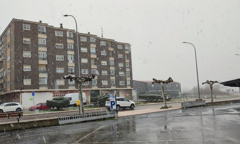 Abundante agua y nieve en Peñaranda y comarca