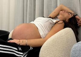 Violeta Magriñán muestra los momentos previos al nacimiento de su segunda hija