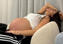 Violeta Magriñán muestra los momentos previos al nacimiento de su segunda hija