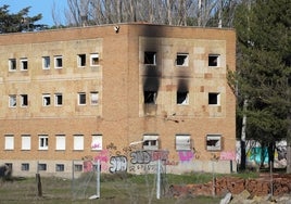 Residencia de San Juan de Dios tras un incendio probablemente intencionado el pasado mes de enero.