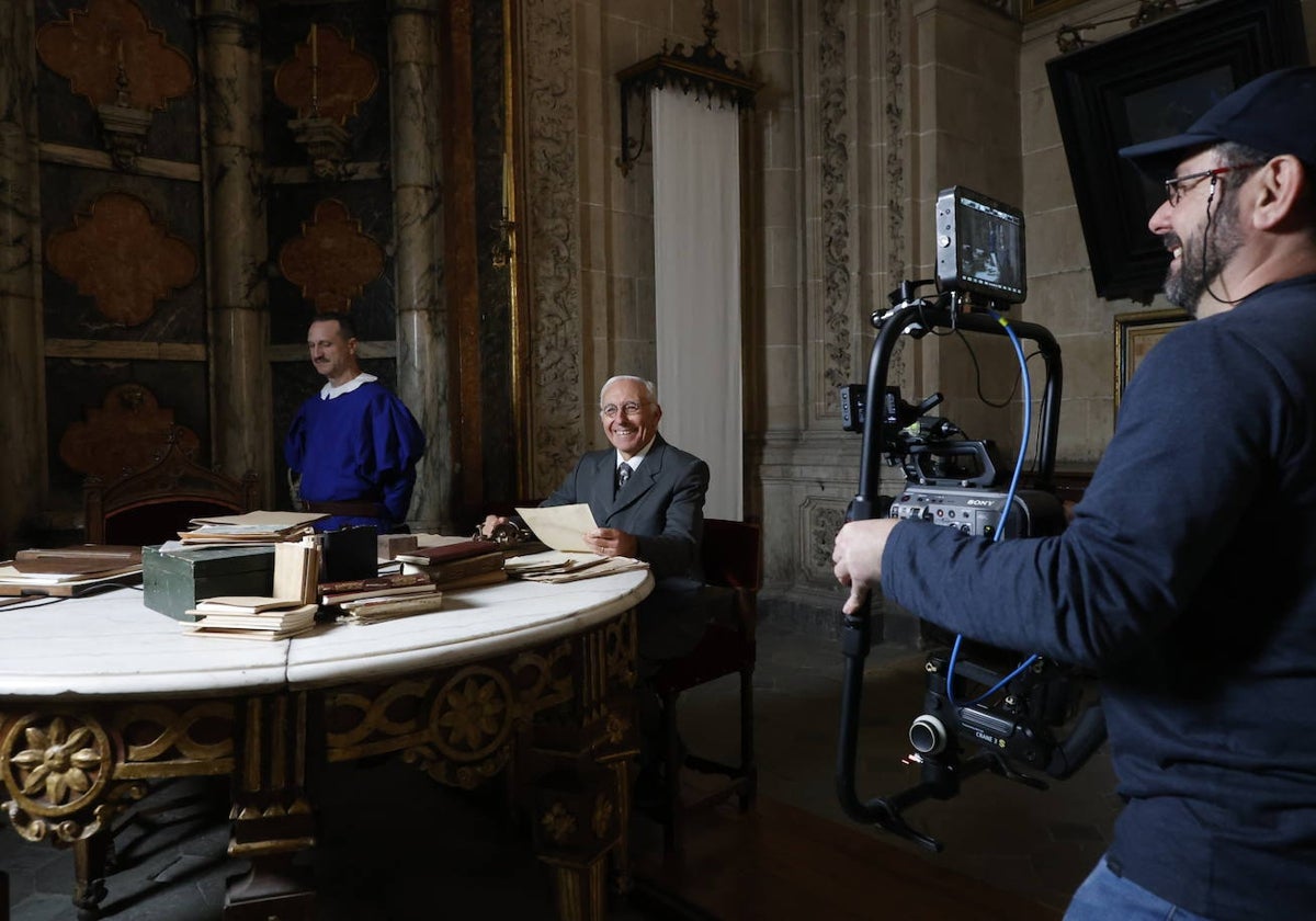 Un nuevo rodaje convierte a Salamanca en el Vaticano