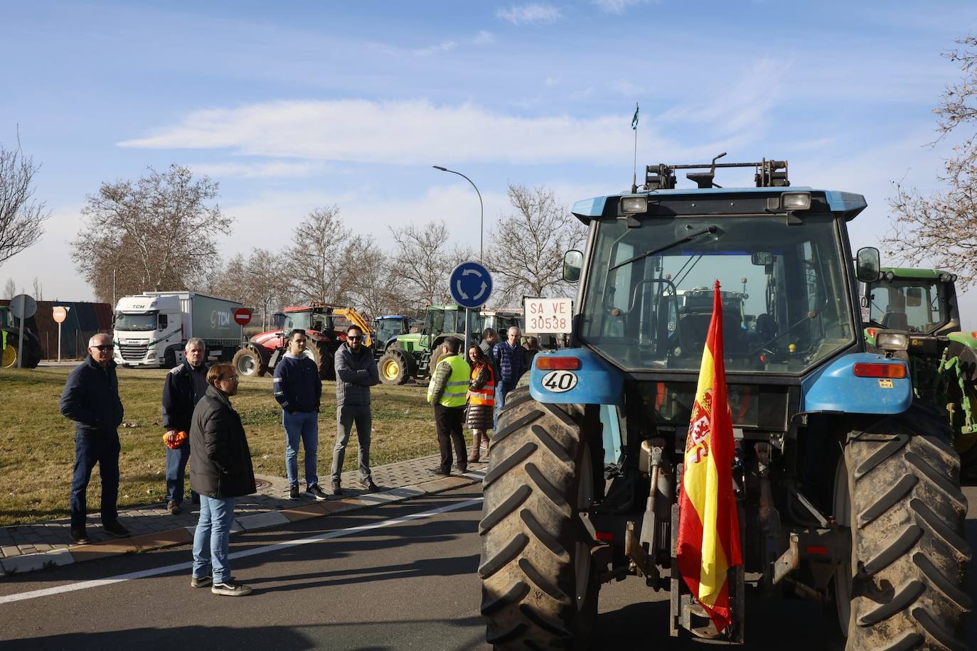 Las protestas de los agricultores y ganaderos por las calles de Salamanca, en imágenes