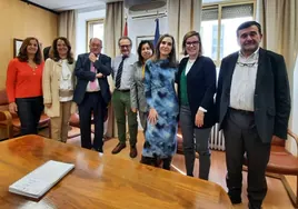 Reunión de la junta directiva de la Asociación Proyecto Hombre con el delegado del Gobierno.