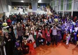 Fiesta de carnaval del pasado sábado en la Lonja de los Huertos Urbanos.