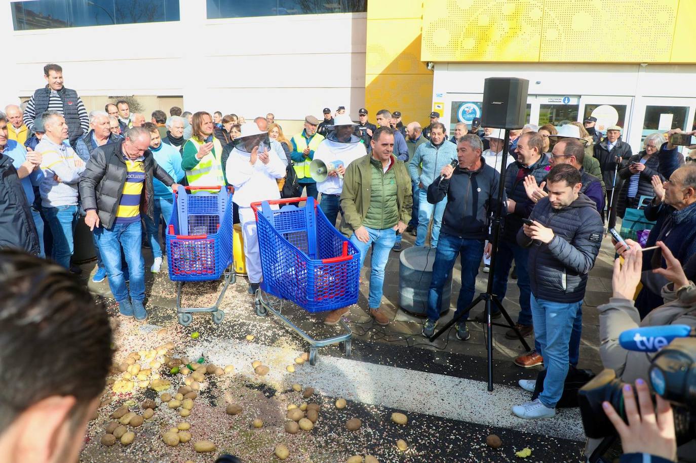 La tractorada de este miércoles en Salamanca en imágenes