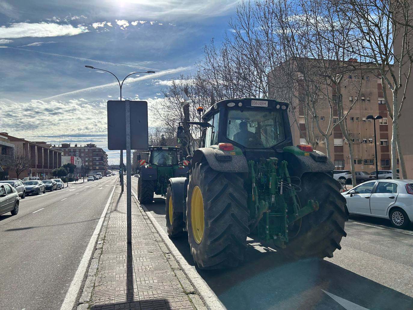 La tractorada de este miércoles en Salamanca en imágenes