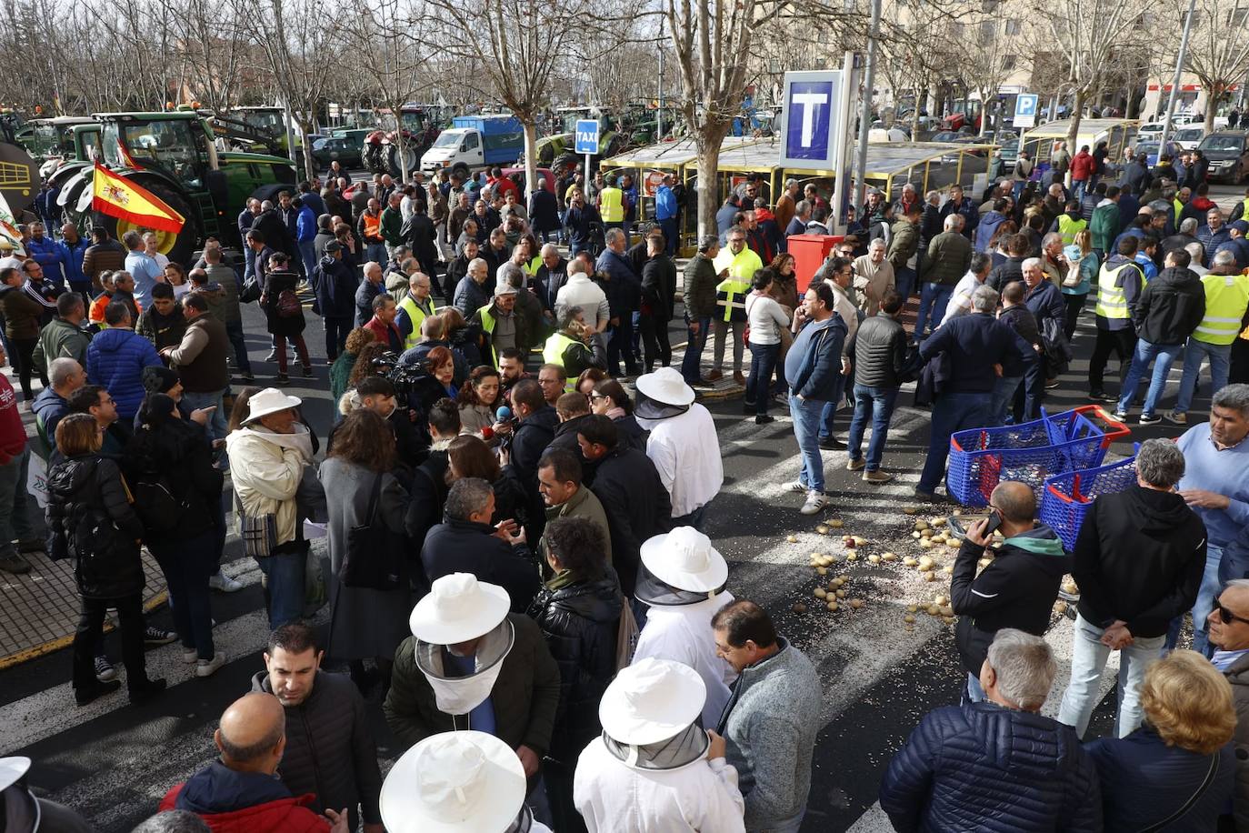 La tractorada de este miércoles en Salamanca en imágenes