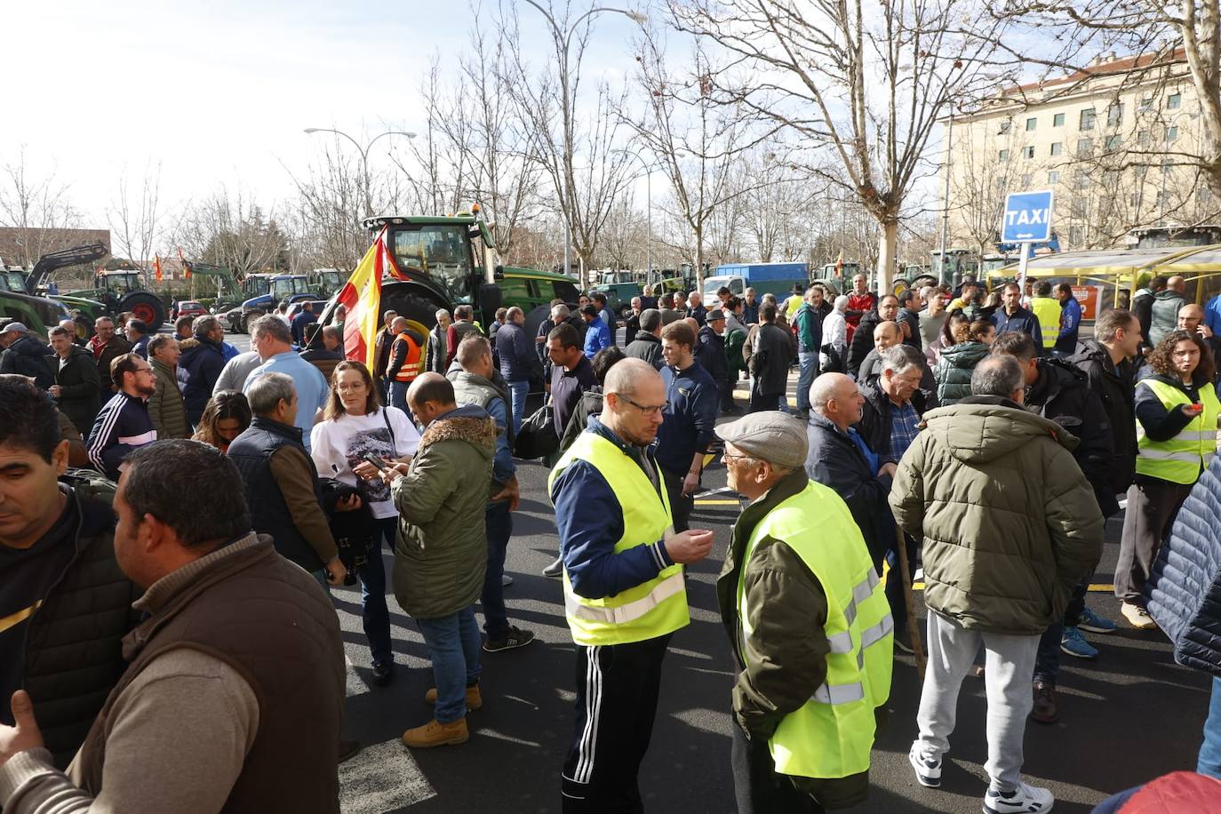 La tractorada de este miércoles en Salamanca en imágenes