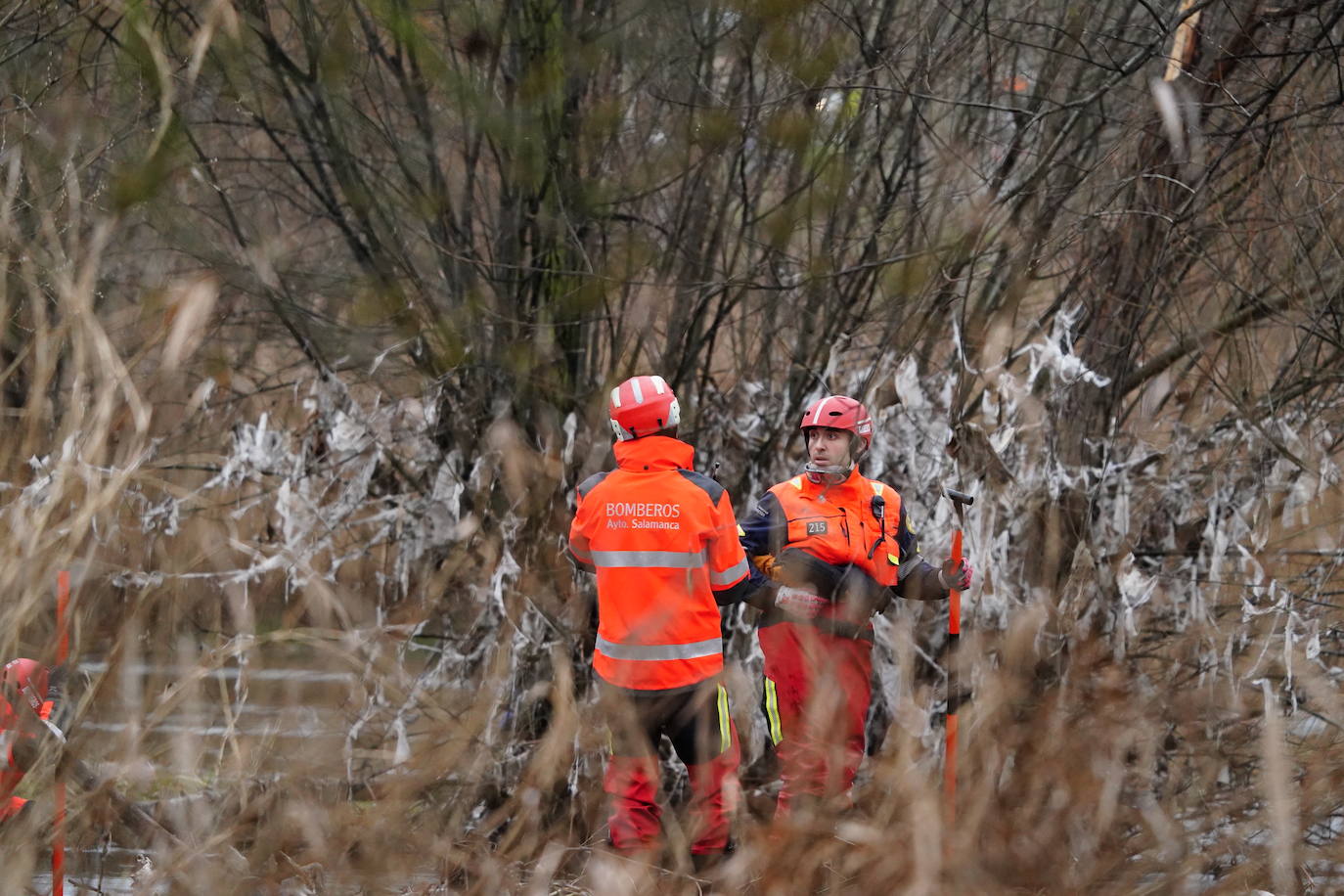 En imágenes: nueva búsqueda en el río para buscar al vecino del Camino de las Aguas desaparecido la semana pasada