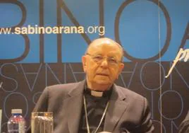 El obispo emérito de San Sebastián, Juan María Uriarte.
