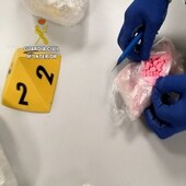 Incautación de cocaína rosa por parte de la Guardia Civil.