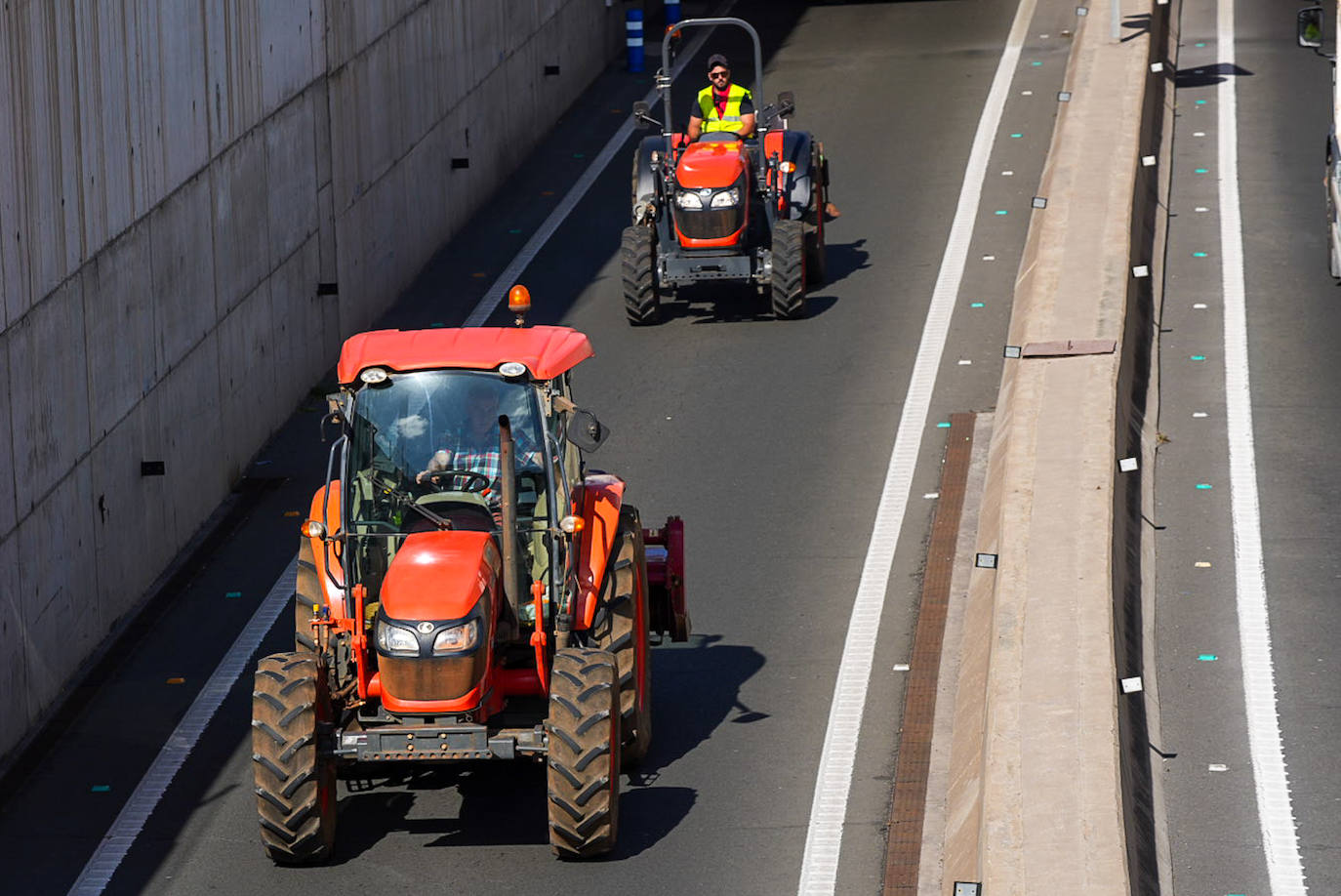 Las protestas del campo en Madrid, en imágenes