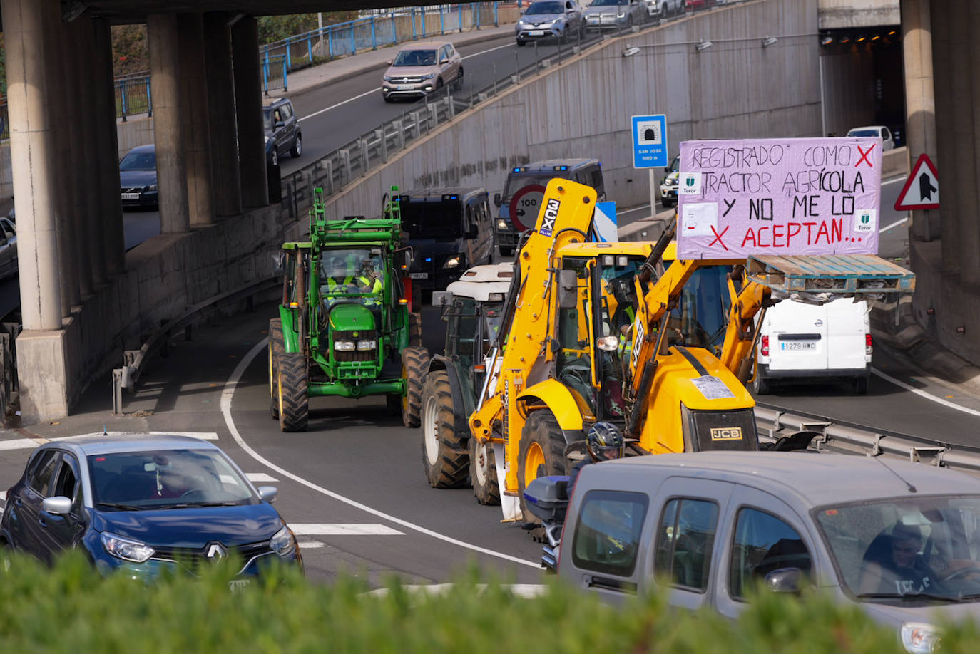 Las protestas del campo en Madrid, en imágenes
