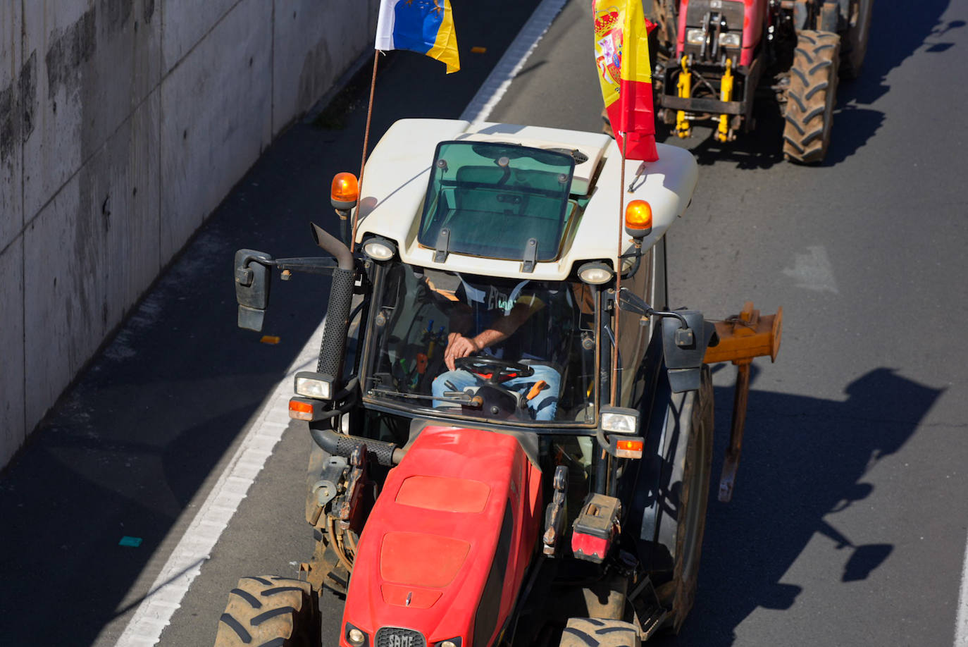 Las protestas del campo en Madrid, en imágenes