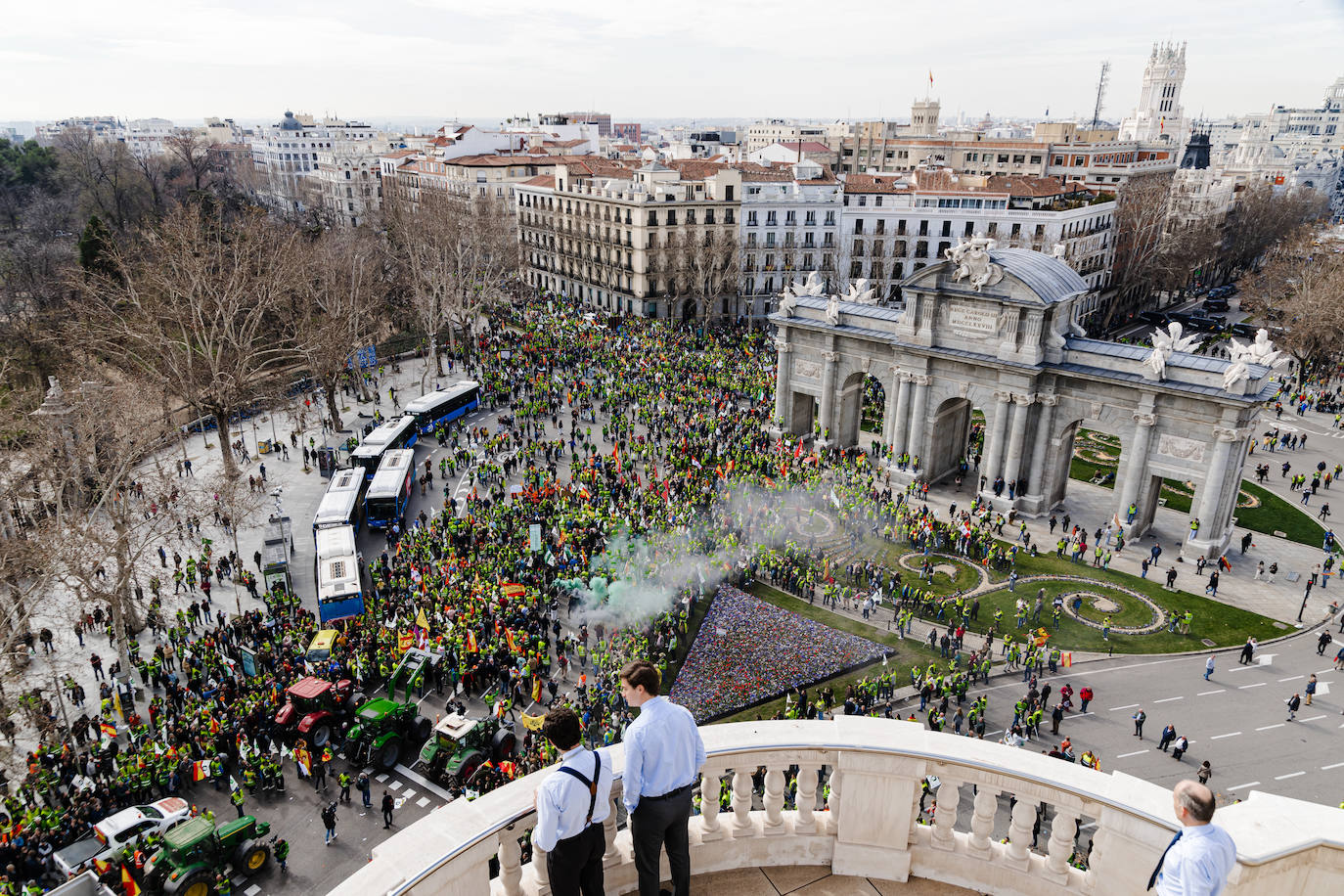 Las protestas del campo en Madrid, en imágenes