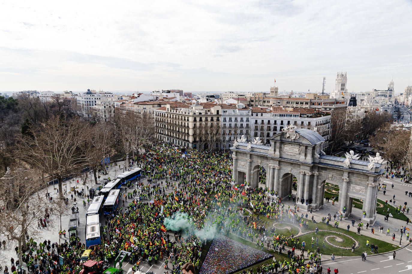 Las protestas del campo en Madrid, en imágenes