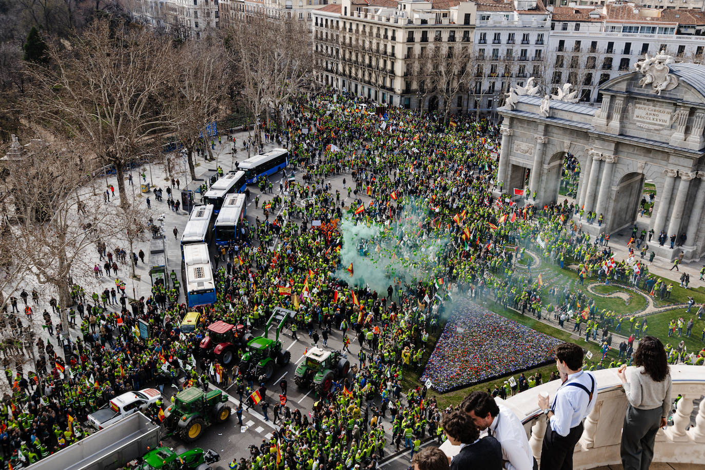 Las protestas del campo en Madrid, en imágenes