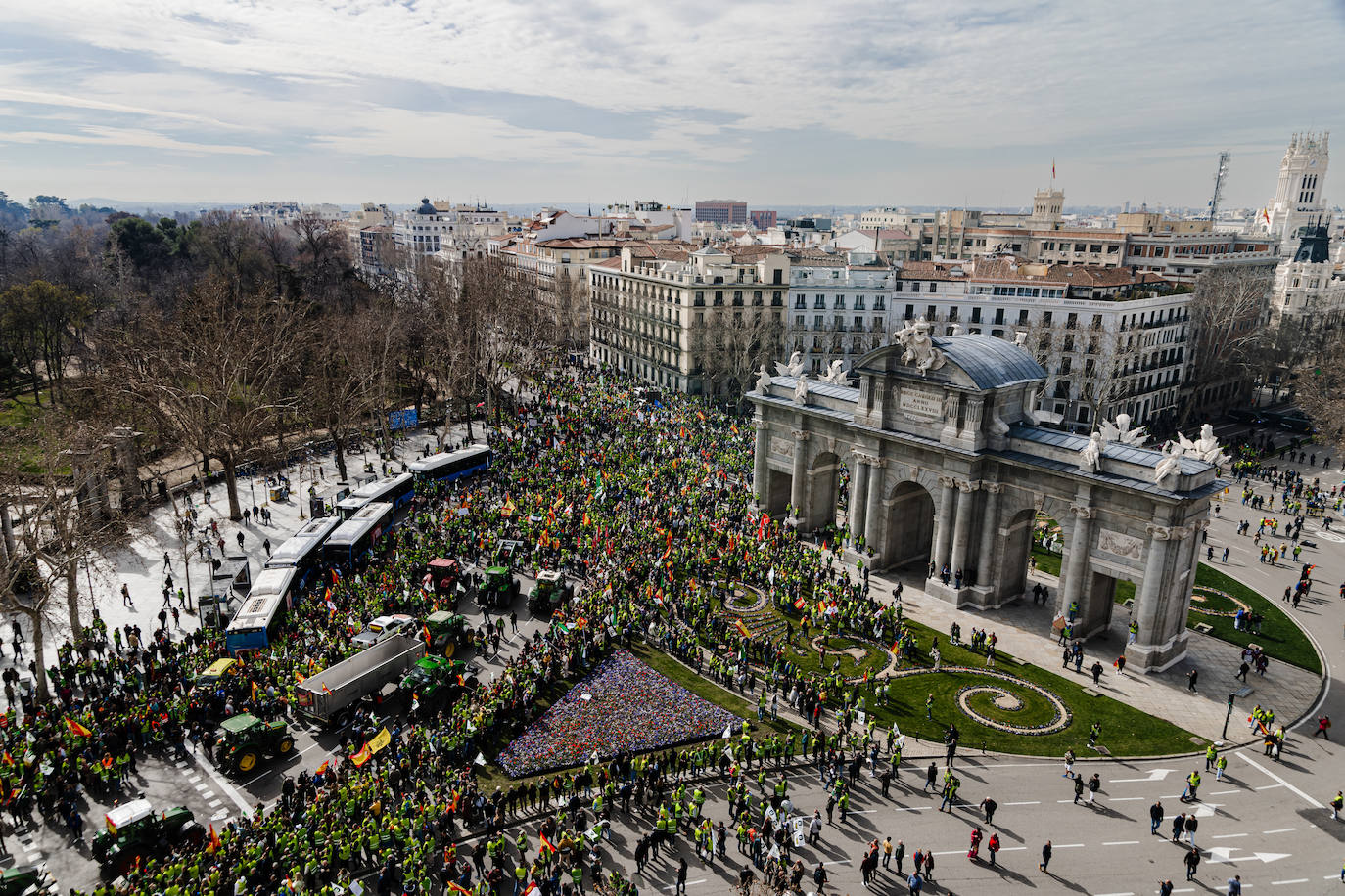 Las protestas del campo en Madrid, en imágenes
