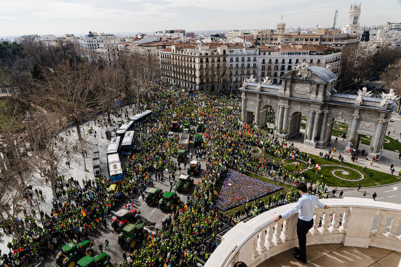 Las protestas del campo en Madrid, en imágenes