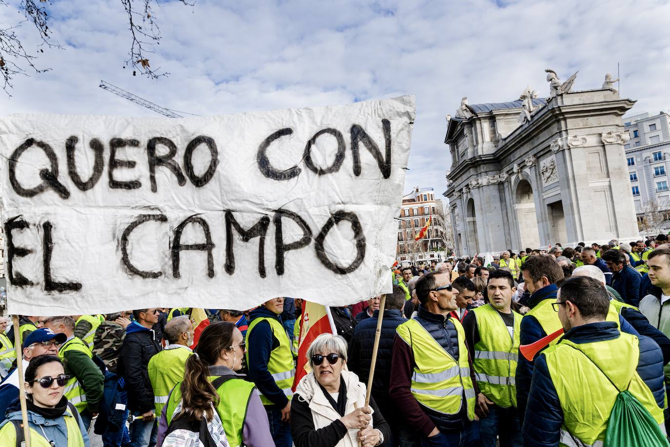 Las protestas del campo en Madrid, en imágenes
