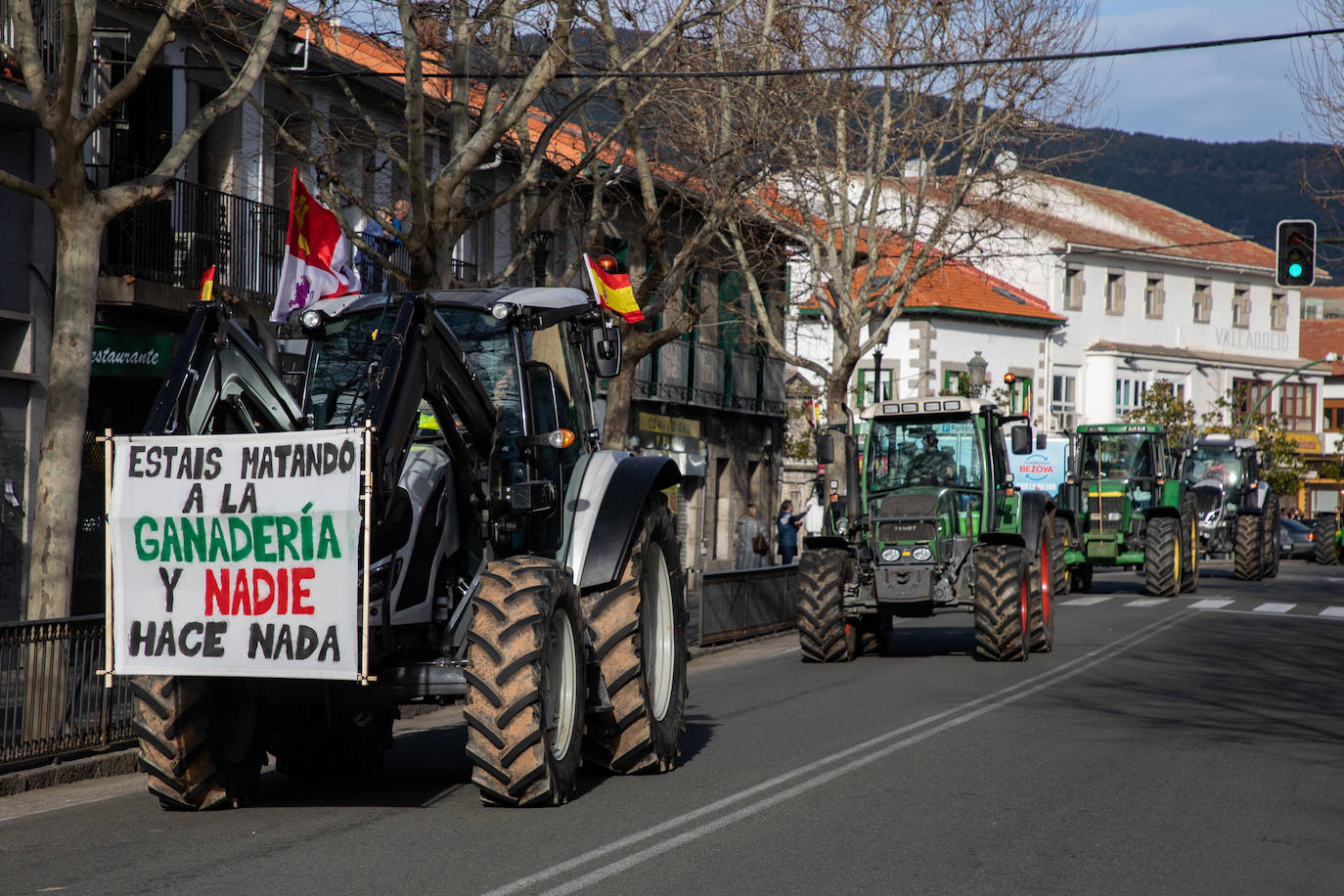 Las protestas del campo en Madrid, en imágenes