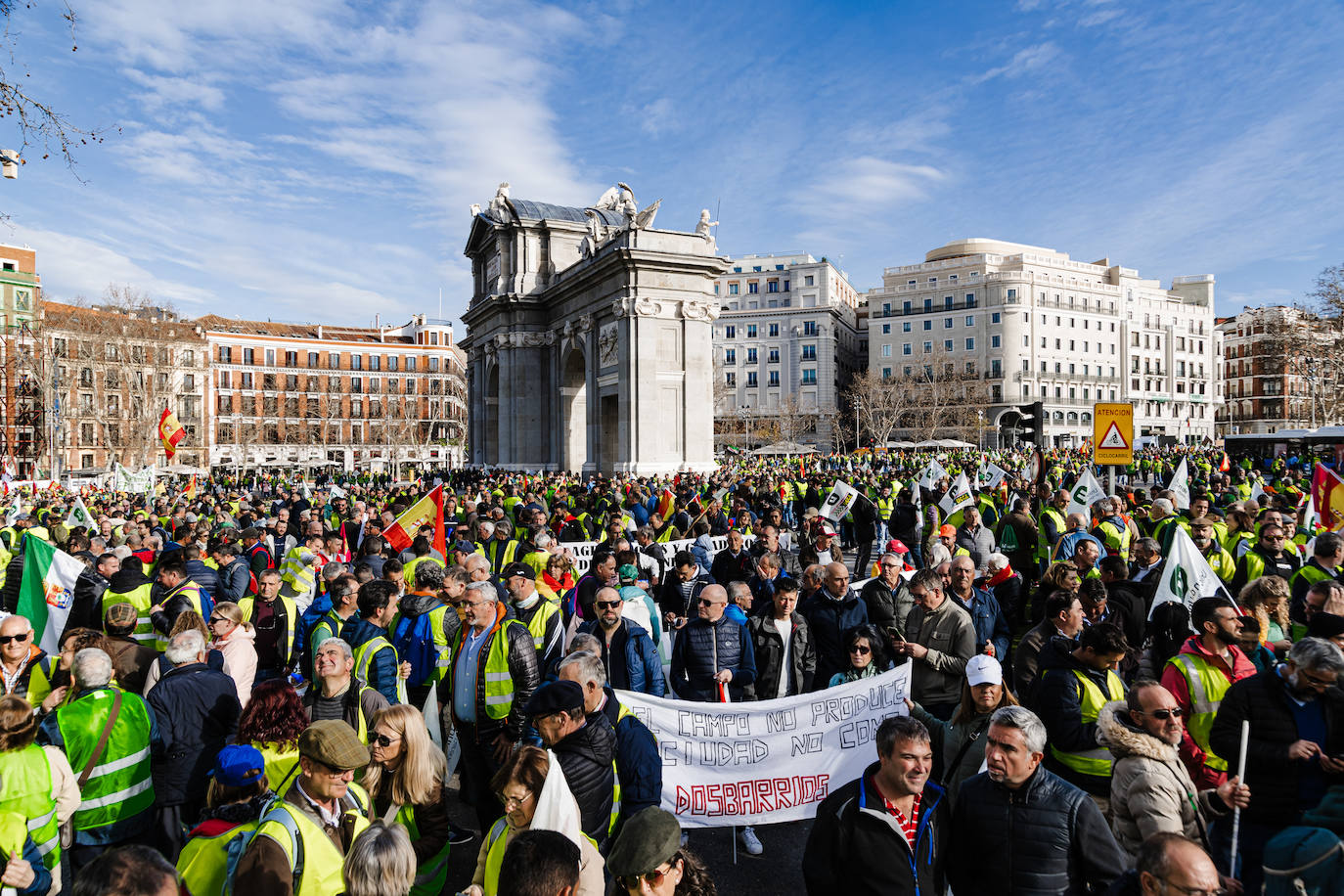Las protestas del campo en Madrid, en imágenes