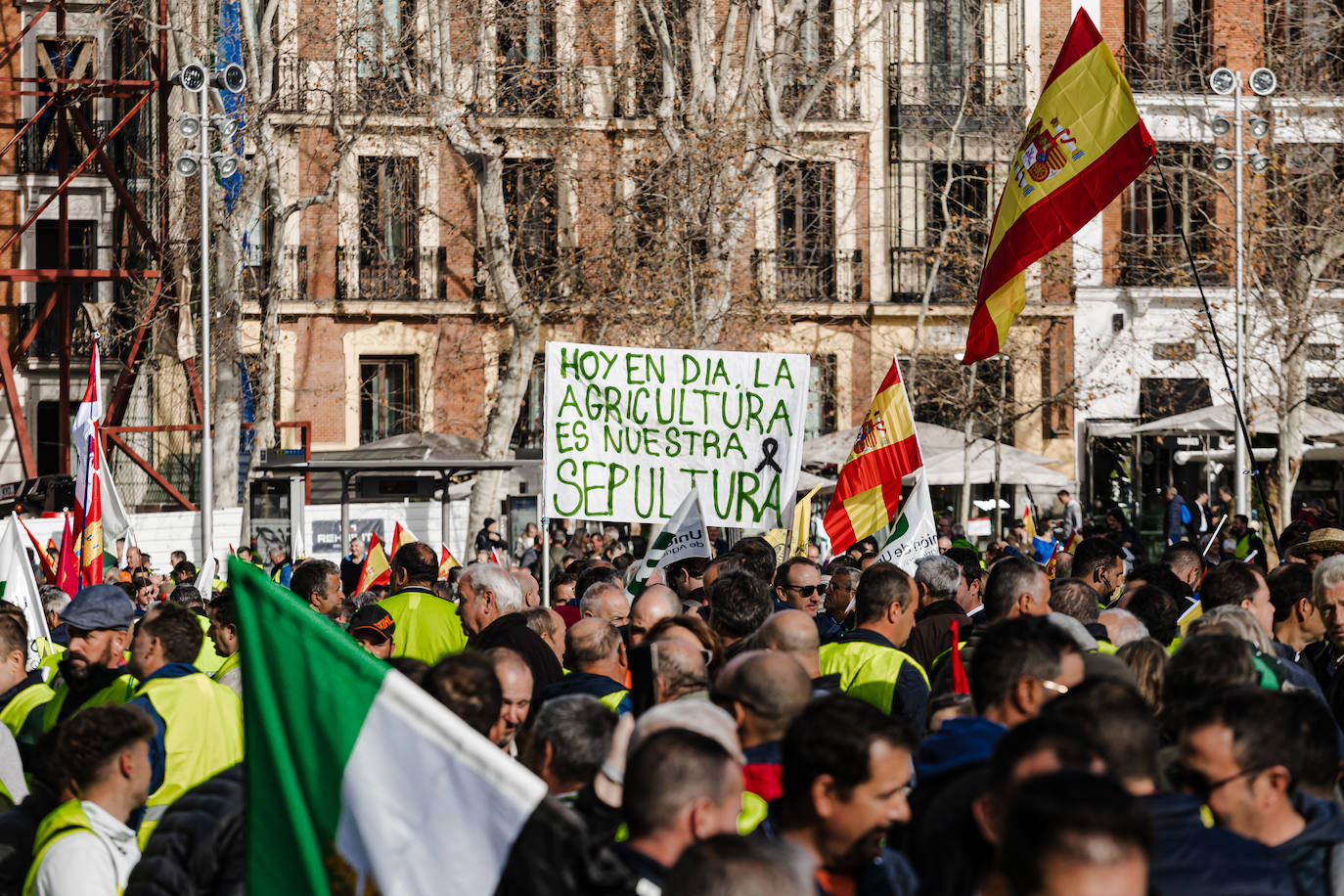 Las protestas del campo en Madrid, en imágenes