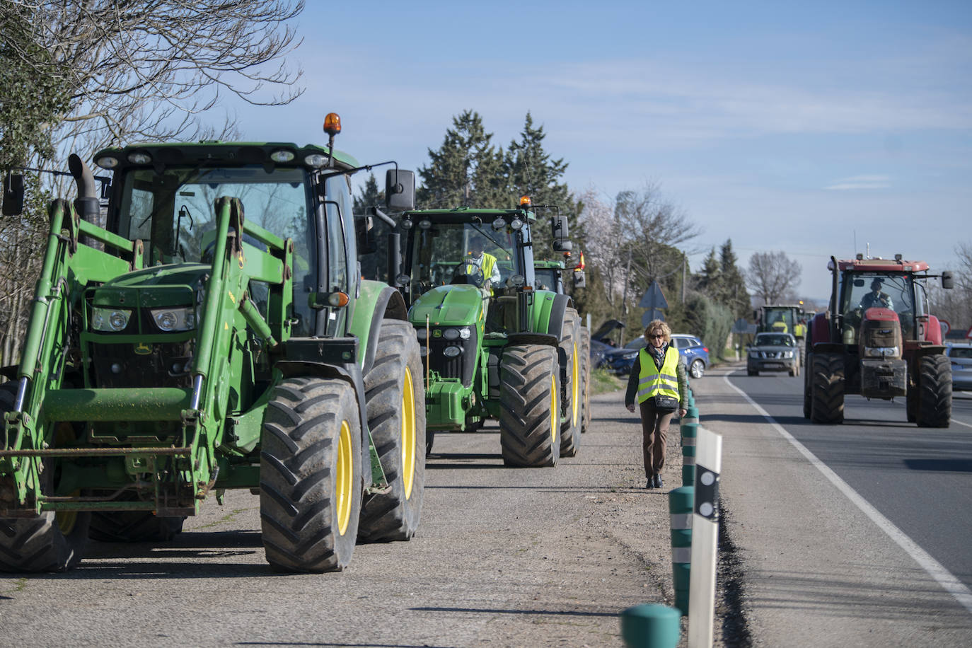 Las protestas del campo en Madrid, en imágenes