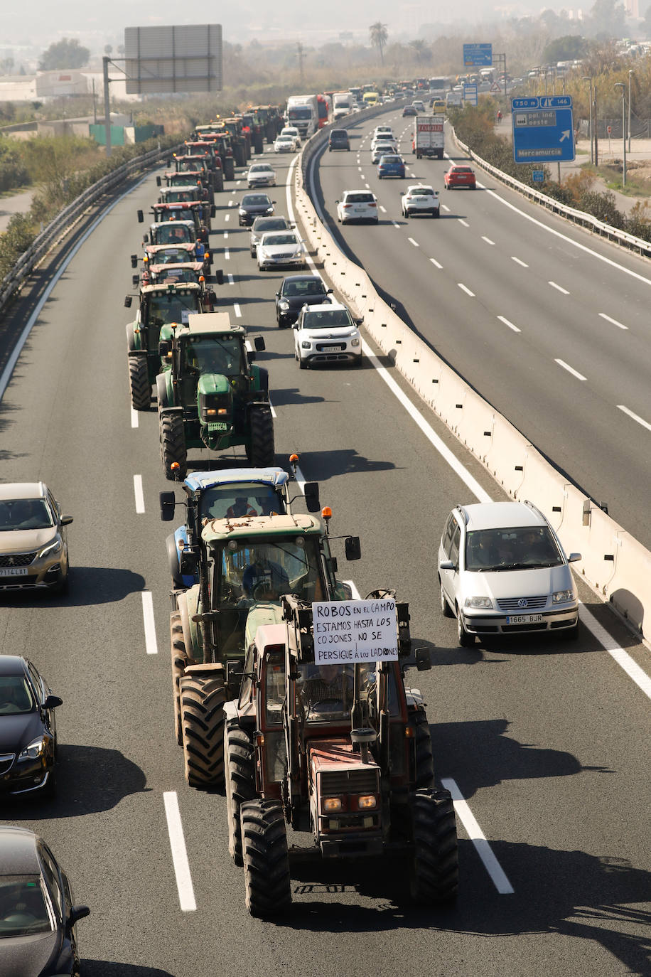Las protestas del campo en Madrid, en imágenes