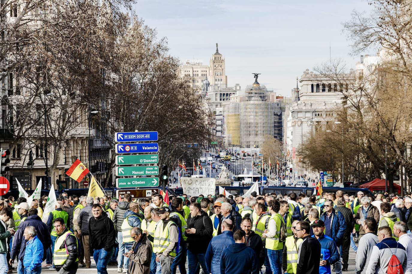 Las protestas del campo en Madrid, en imágenes