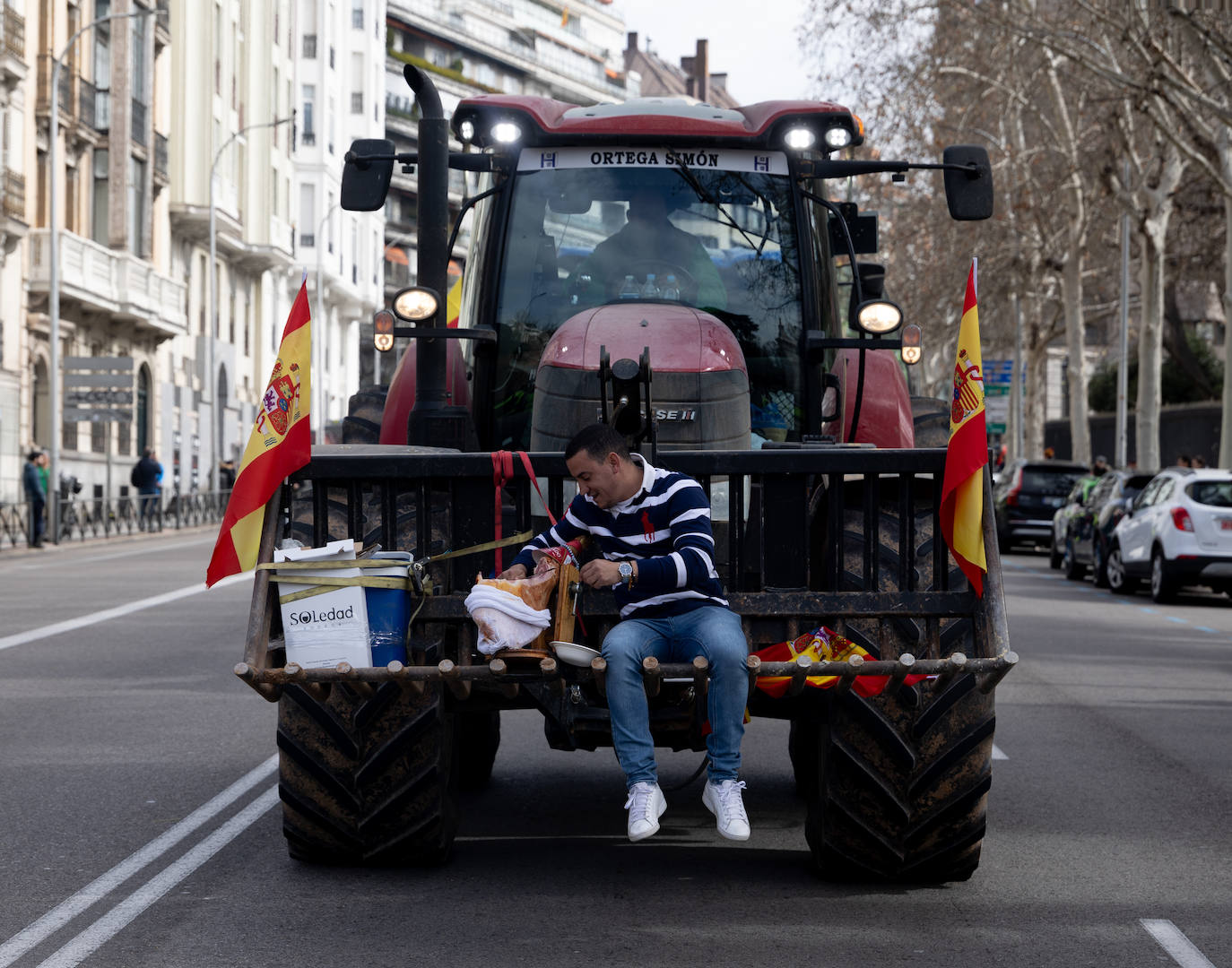 Las protestas del campo en Madrid, en imágenes